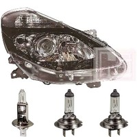 Scheinwerfer Rechts FüR Renault Clio Bj 05/09->> H7+H7+H1 Inkl. Philips Lampen