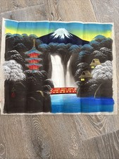 Vintage Handpainted Japanese Tapestry