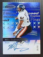 2024 Panini Contenders 1999 Mike Singletary Power Blue Auto #CS-MSY /50 Bears