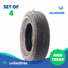 Set Of 4 Used 25575r17 Bridgestone Dueler At Rh-s 115t - 9.5-1032 Set Of 4 Used 25575r17 Bridgestone Dueler At Rh-s 115t - 9.5-1032