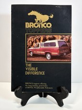Vintage 1980s Bronco Toppers Dealer Brochure Dow Chemical R0vel Ford Truck Cap Vintage 1980s Bronco Toppers Dealer Brochure Dow Chemical R0vel Ford Truck Cap