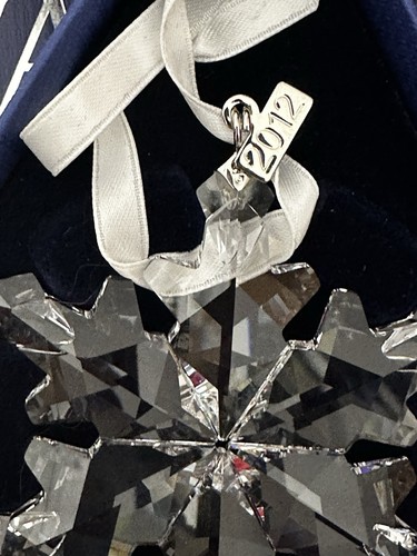 NIB Swarovski Annual Ed. 2012 Snowflake Large Crystal Ornament Damaged #1125019 - Picture 4 of 13