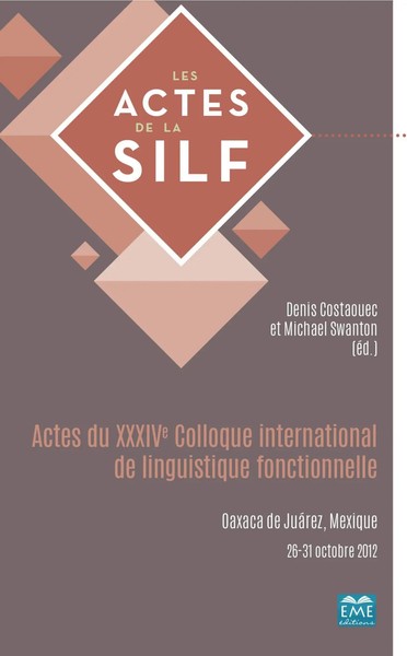 Actes Du Xxxive Colloque International de Linguistique Fonctionnelle Taschenbuch-image