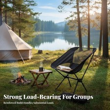 Chaise Lune Pliable Compact Fauteuil de Camping Léger pour Pique-Nique,