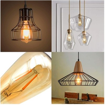 Flicker-Free Dimmable Amber Glass LED Bulbs 6-Pack