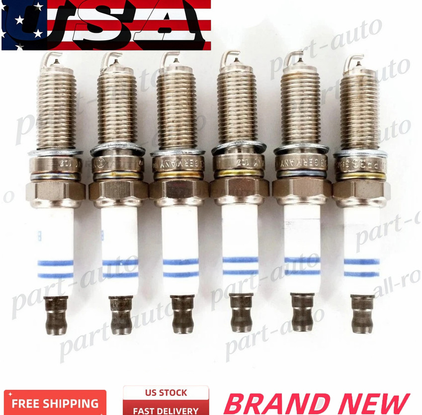 6x NEW YR7MPP33 Spark Plugs For Mercedes Double Platinum US