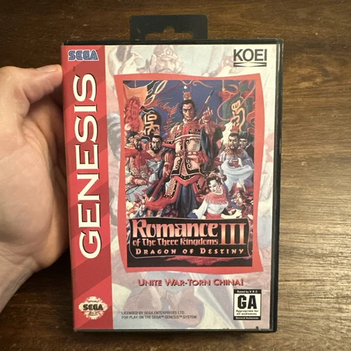 Romance of the Three Kingdoms III: Dragon of Destiny (Sega Genesis) W Poster Reg