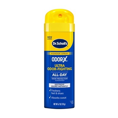 Dr. Scholl s Odor-X ODOR-FIGHTING Spray-Powder // 4.7 Ounce (Pack of 1) 
