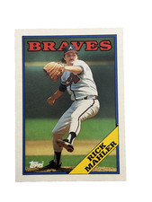 Excellent: Vintage 1988 Topps Rick Mahler Atlanta Braves Trading Card