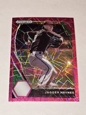 2021 Panini Prizm Draft Picks - Jagger Haynes #PDP219 Pink Velocity Prizm (RC)