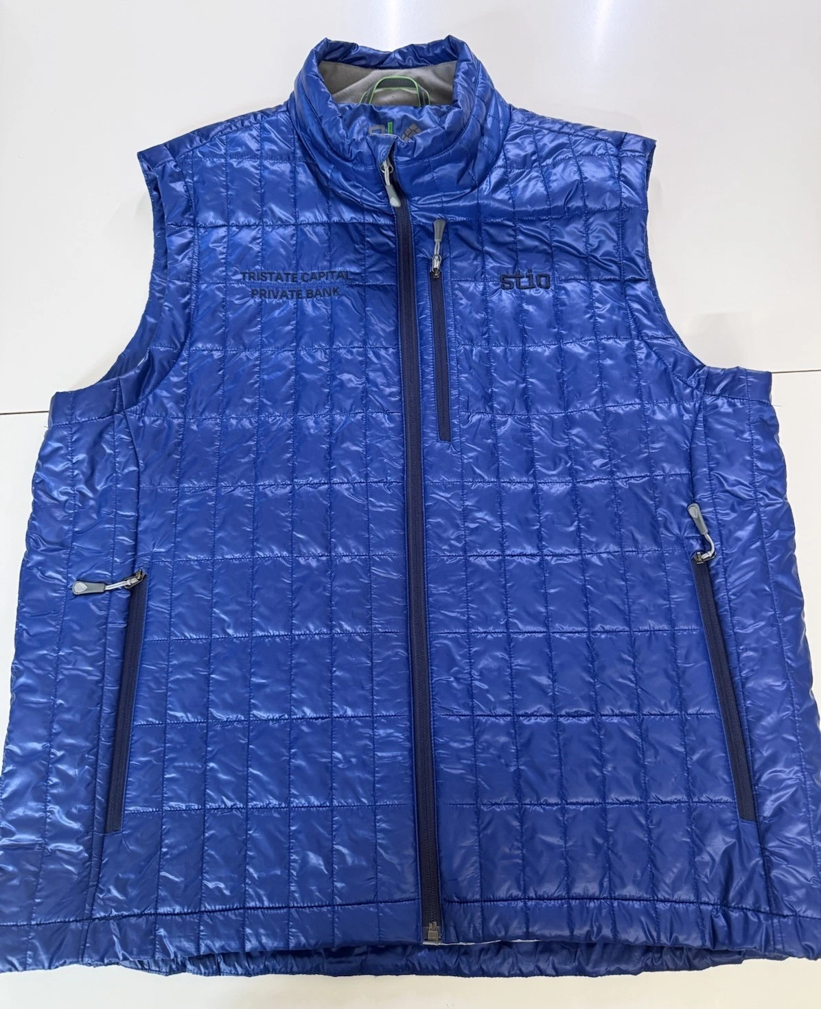 Stio Azura Insulated Vest X-Large Blue Full Zip Lightweight Outerwear Utah