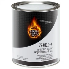 High Teck Products 77401C-4 50 State High Solids Acrylic Lacquer Primer-Black-QT