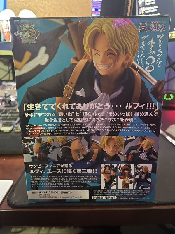 [OPEN BOX] Banpresto One Piece Anime Mania Produce figure SABO Japan F/S NEW