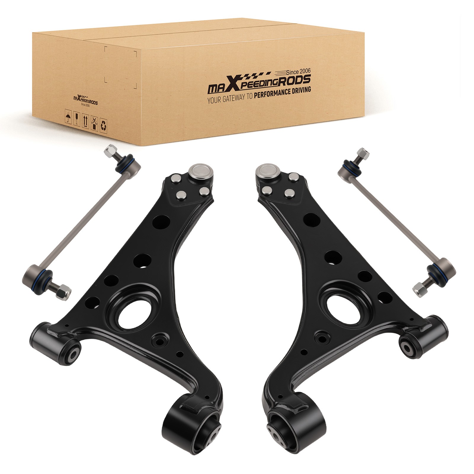 4x Front Lower Control Arms Sway Bar Links For Chevrolet Trax Encore 2013-2022