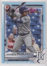 2021 Bowman Draft Sky Blue 432/499 Heriberto Hernandez #BD-100 y0i