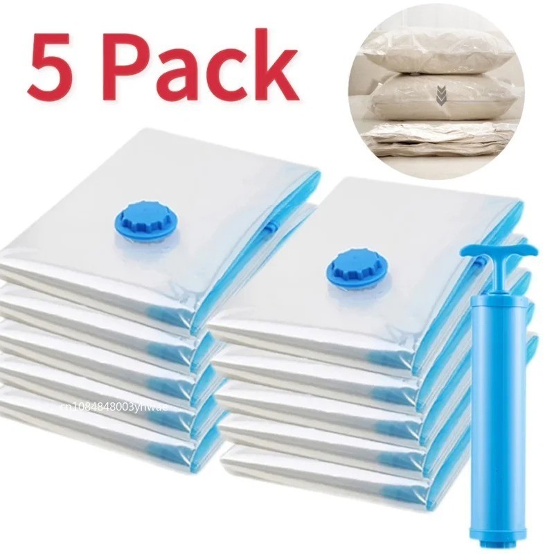 Vacuum Storage Bags Clothes Bedding Space Saver Compression Seal Organizer