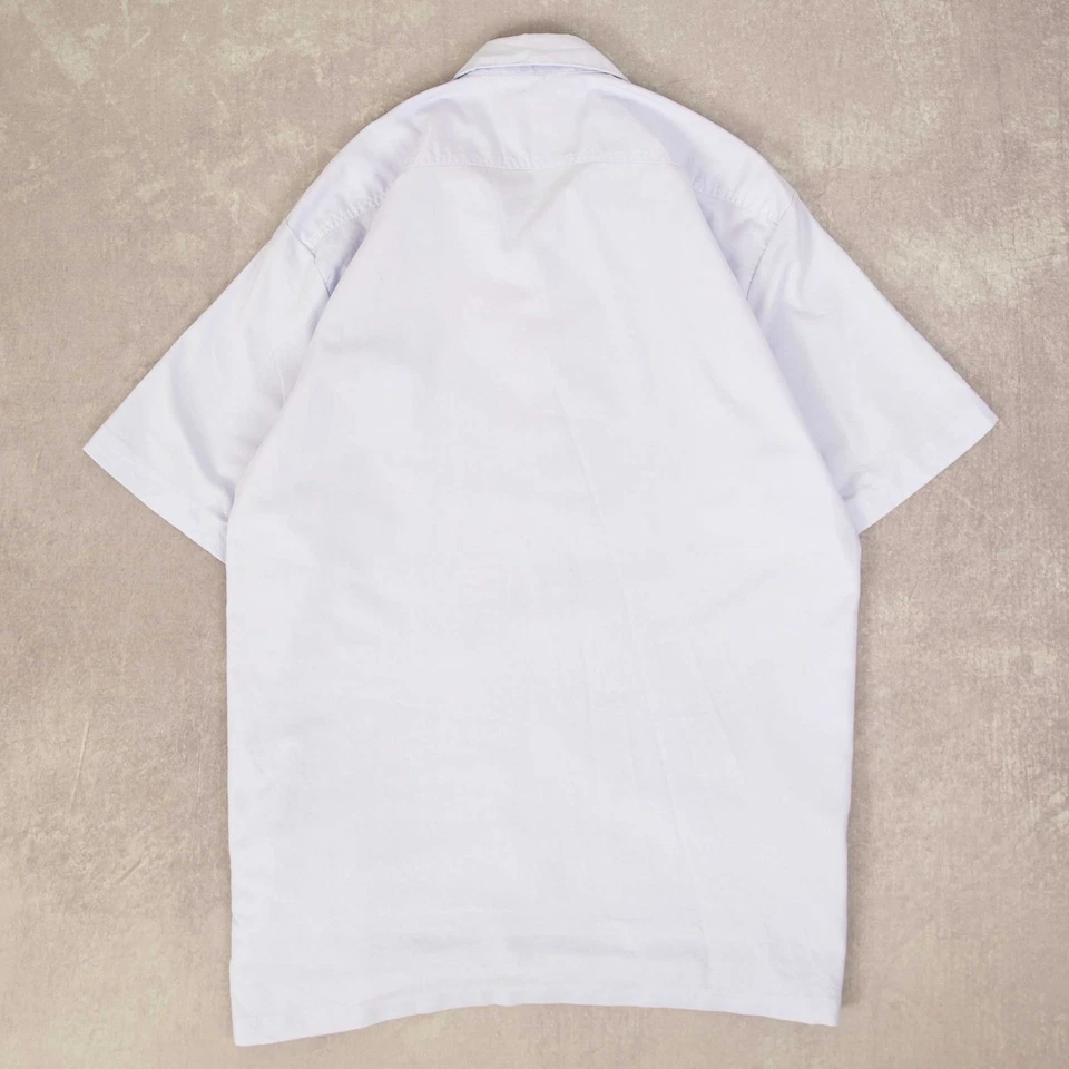 Camisa Guayabera Cubana Vintage Años 80 L Para Hombre Azul Claro Cuello Campamento Foto 2 de 4