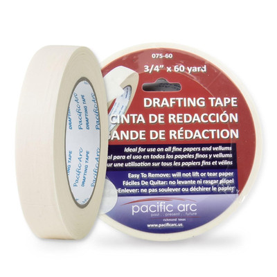 Drafting Tape, 3/4 In. X 60 Yd. Roll. Multiple Uses and Surfaces. Easy Removal,