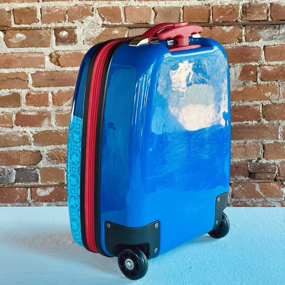 Bioworld Super Mario 16.5 Inch ABS Youth Carry-on Luggage with Trolley Handle - Image 4 of 4