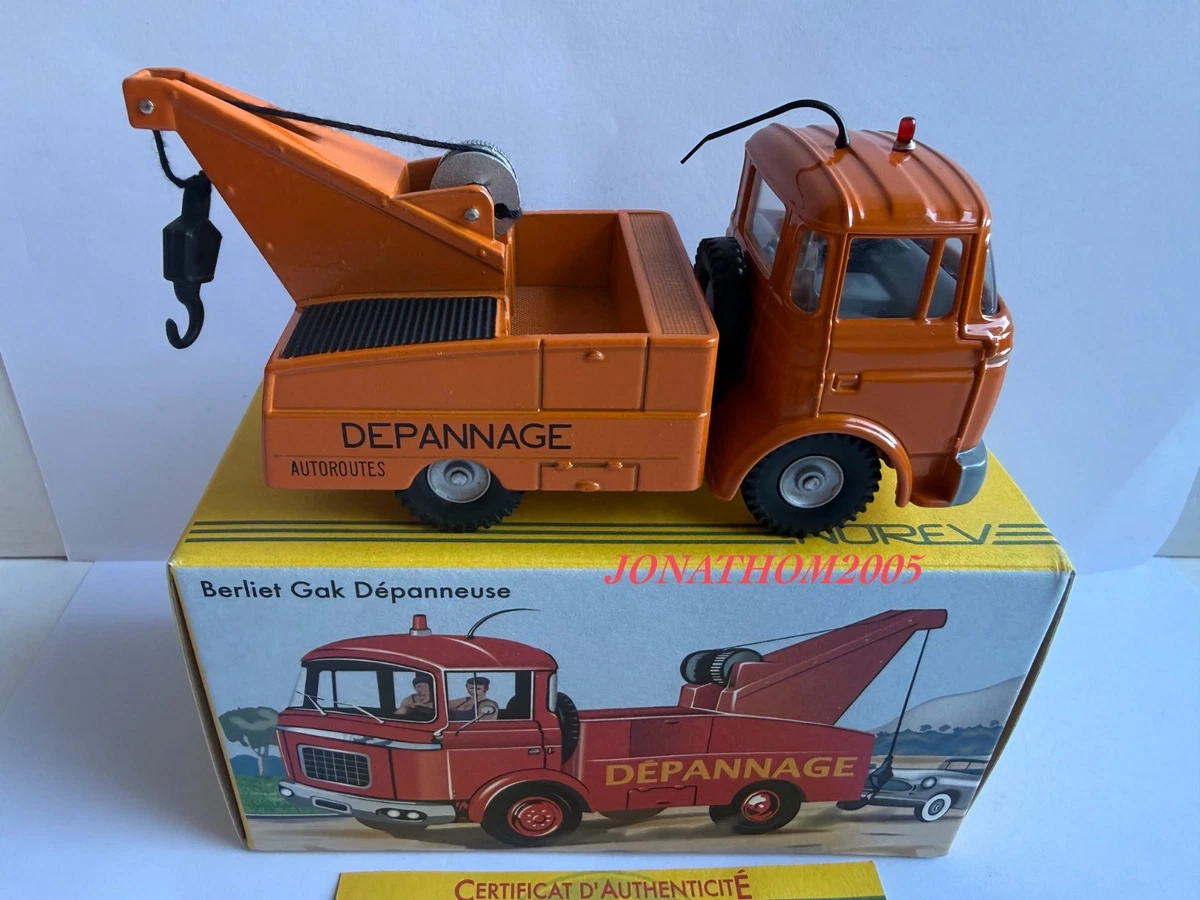 DINKY TOYS Fiche + Certificat BERLIET DEPANNEUSE Dinky Toys 589 Atlas
