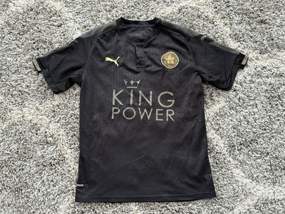 Puma Leicester City 2017/2018 Football Home Jersey JAMIE VARDY #9 Size L