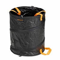 Fiskars Solid Popup Gartensack Garten Sack Gartenabfall Schwarz Orange 56 L