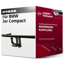Für BMW 3er Compact Typ E46 (Auto Hak) Anhängerkupplung horizontal abnehmbar neu