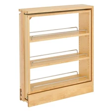 Rev-A-Shelf 6" Pullout Shelf Organizer Rack for Cabinet Base Insert, 438-BC-6C