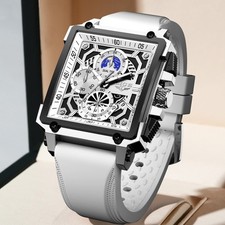 Reloj Hombre Lujo Moda Cuarzo Luminoso Fecha Impermeable Hombre Reloj Pulsera + Caja