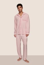Eberjay Mens Pajama Set William Printed TENCEL Modal Long PJ Large 