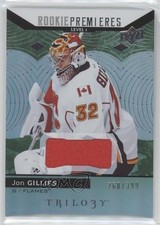 2017 Trilogy Rookie Premieres Level 1 Green Foil Jersey /399 Jon Gillies #64 1o3