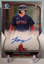 2023 Bowman Draft Chrome Autograph Roman Anthony #CPA-RA 1st Bowman Auto RedSox