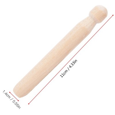 10x Wooden Spools Embroidery Cross Stitch Thread Wool Winding Storage Rods SET