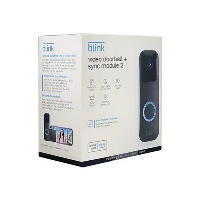 New Sealed  Blink Outdoor Video Doorbell with Sync Module 2 - Wired/Wireless