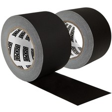 Black Gaffers Tape 3 inch x 30 Yards - 2 Pack Pro Black Gaff Tape - No Residu...