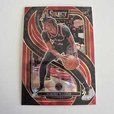 2024-25 Panini Select - Premier Level Ja'Kobe Walter #195 Red Cracked Ice 