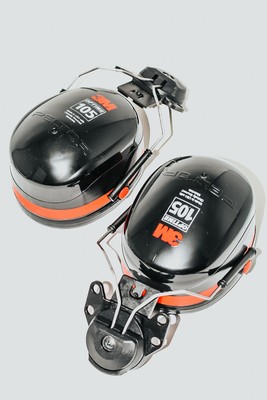 3M Peltor Optime 105 Helmet Attachable Earmuff, Ear Protectors, Hearing