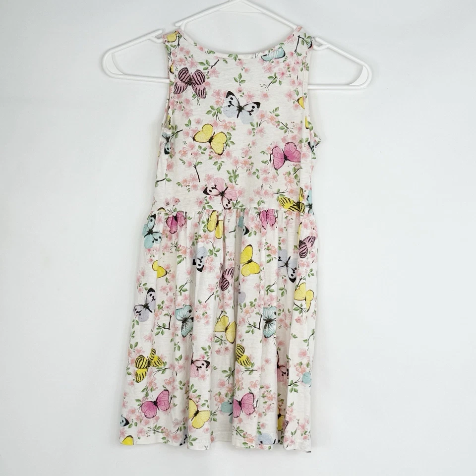 Vestido de sol H&M niñas talla 6-8 años mariposa y flores Foto 2 de 4