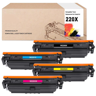 MIT CHIP Toner Kompatible für HP 220A 220X Color Laserjet Pro MFP 4302fdw 4302dw