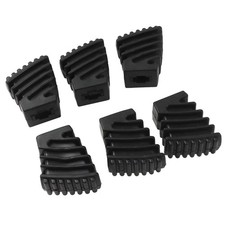 6 PCS Black Drum Rack Rubber Feet, Cymbal Stand Bracket Percussion Hardware, S