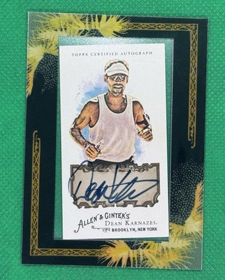 2008 TOPPS ALLEN & GINTER DEAN KARNAZES ULTRAMARATHON CHAMPION RUNNER AUTO