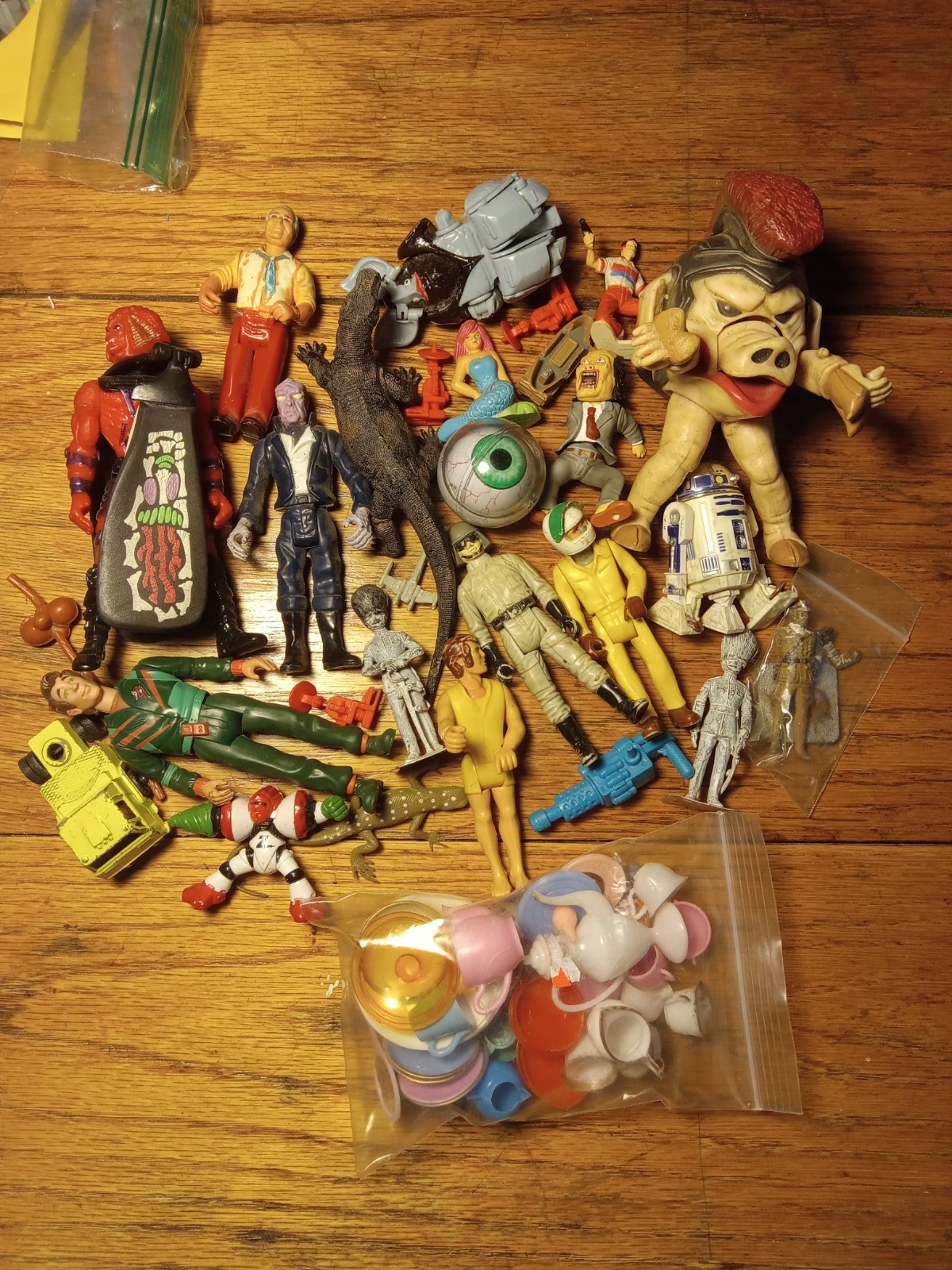 Vintage Toy Lot Random Figure Star Wars Power Rangers Parts Pieces