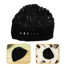 Braid Wig Mesh Cap Hair Weave Sleeve for Locs Black Cornrow Crochet