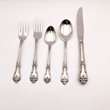 Oneida PRESIDENT Stainless WM A Rogers Premier Flatware 5 Piece Place Setting