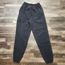 Vintage Nike Sweatpants Mens Medium Black Made in USA Joggers Fleece