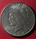 1934D US Peace SILVER Dollar! KEY DATE! "Denver Mint" Choice AU! Doubled 1934!