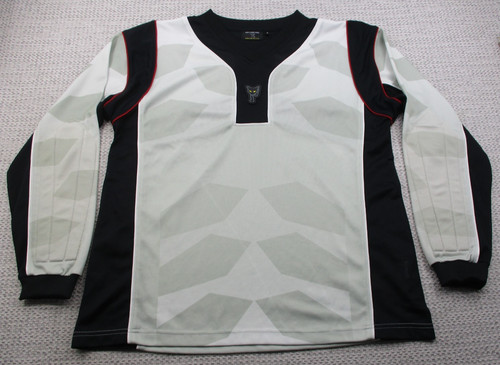 Gato Paintball Jersey Mens Medium Athletic Padded Arms Shirt Long Sleeve V Neck