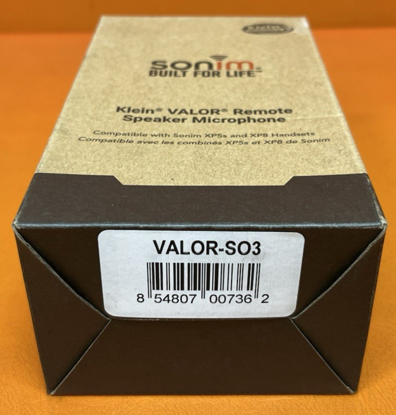 New Sonim Klein VALOR Remote Speaker Microphone for XP5s & XP8 Handsets