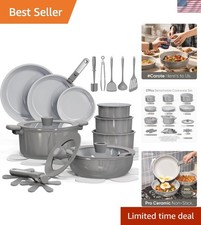 27pcs Ceramic Cookware Set Nonstick, Pots and...