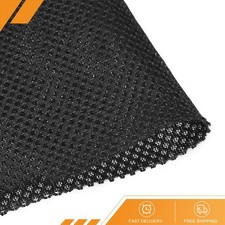 Black Speaker Mesh Grill Stereo Fabric Dustproof 100cm x 160cm 40"x63"